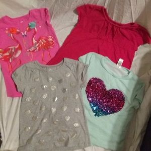 4 girls short sleeve shirts